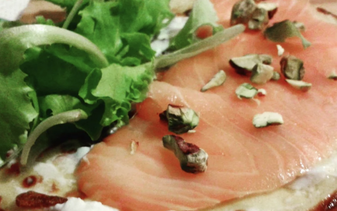 Crêpes salate ripiene di Salmone e Pistacchi