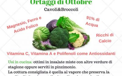 Proprietà nutrizionali degli ortaggi di Ottobre